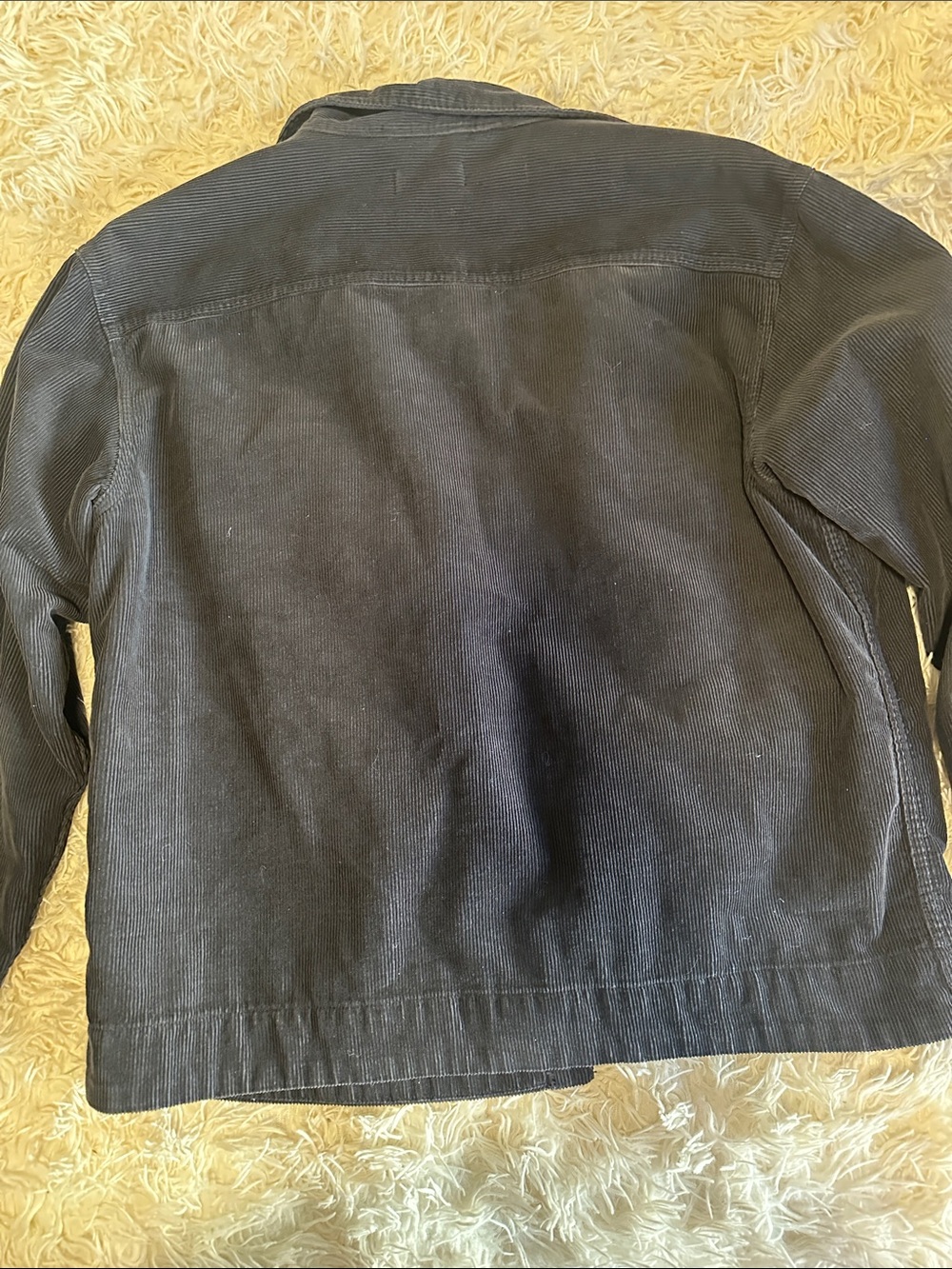 AllSaints Men's Dark navy blue Corduroy Shirt Jacket - Picture 6 of 6